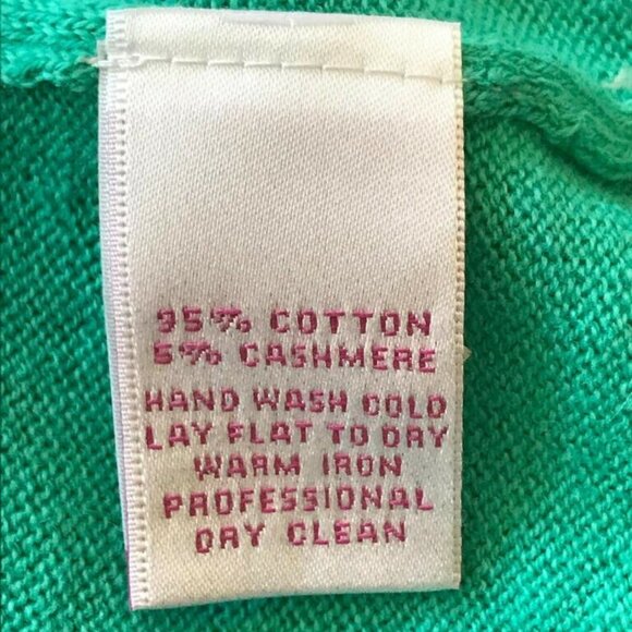 Peter Millar Luxury Cotton Cashmere Jade Sea Green V Neck Men's Cozy Sweater XS - Picture 6 of 7